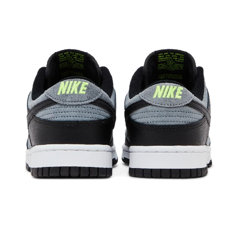 Nike Dunk Low Black Cool Grey Volt Mini Swoosh