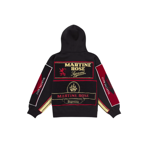 Supreme x Martine Rose Towel Zip Up Hooded Sweatshirt Black