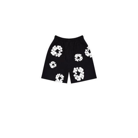 Denim Tears The Cotton Wreath Shorts Black/White