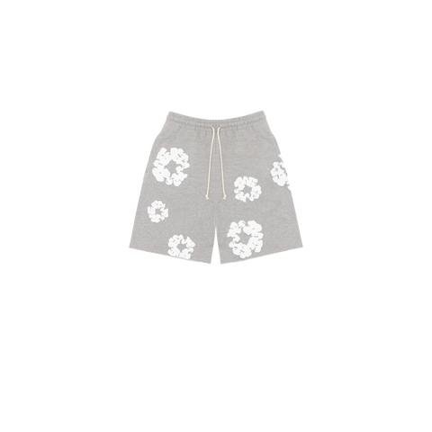 Denim Tears The Cotton Wreath Shorts Grey/White