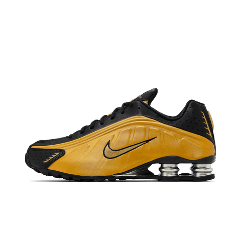 Nike Shox R4 Black Metallic Gold (Women's)