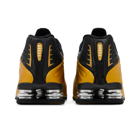 Nike Shox R4 Black Metallic Gold (Women's)