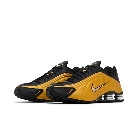 Nike Shox R4 Black Metallic Gold (Women's)