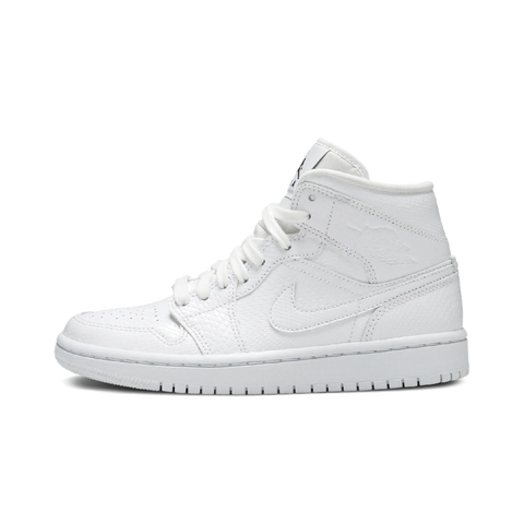 Jordan 1 Mid White Snakeskin (Women's)