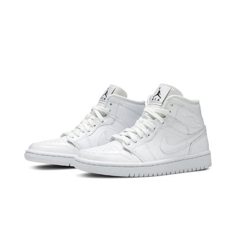 Jordan 1 Mid White Snakeskin (Women's)