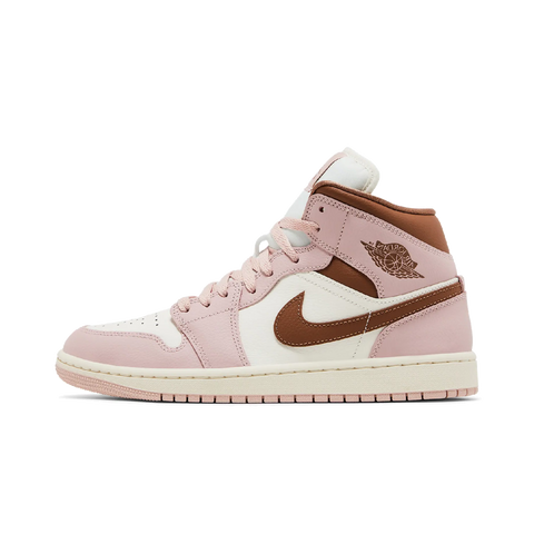 Jordan 1 Mid Pink Oxford Brown (Women's)