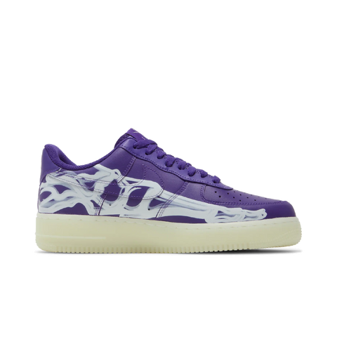 Nike Air Force 1 Low 07 QS Purple Skeleton Halloween