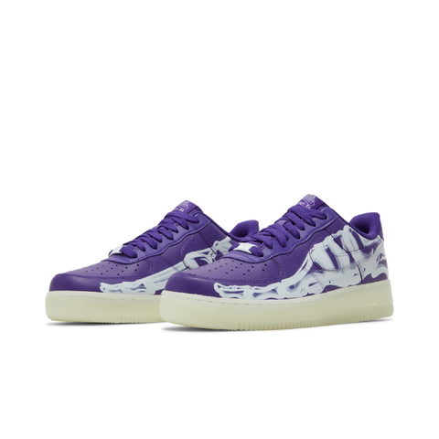Nike Air Force 1 Low 07 QS Purple Skeleton Halloween