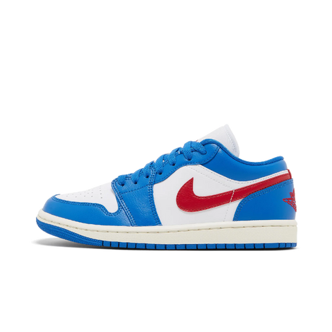 Jordan 1 Low Sport Blue Gym Red (Women's)
