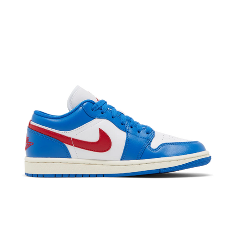 Jordan 1 Low Sport Blue Gym Red (Women's)