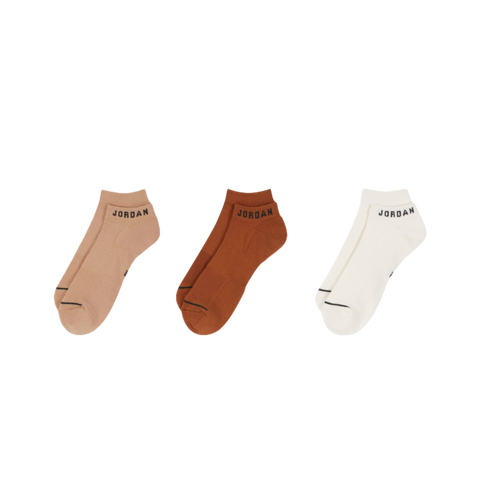 Jordan Everyday No-Show Socks 3-Pack Multi Color Brown