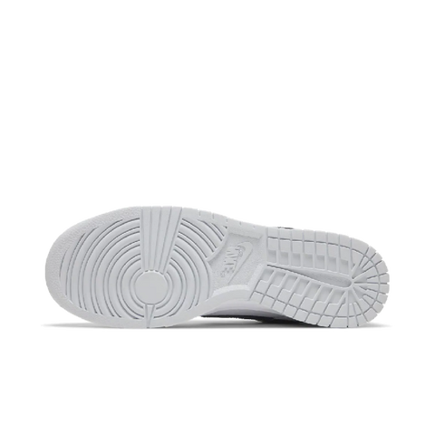 Nike Dunk Low White Grey Navy Aqua Mini Swoosh