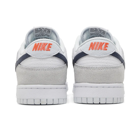 Nike Dunk Low White Grey Navy Aqua Mini Swoosh