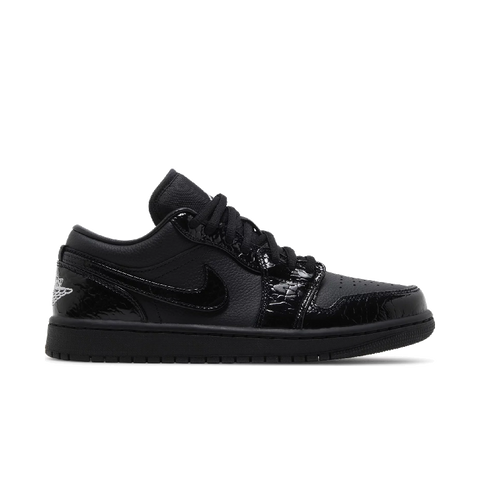 Jordan 1 Low SE Patent Elephant Black (Women's)
