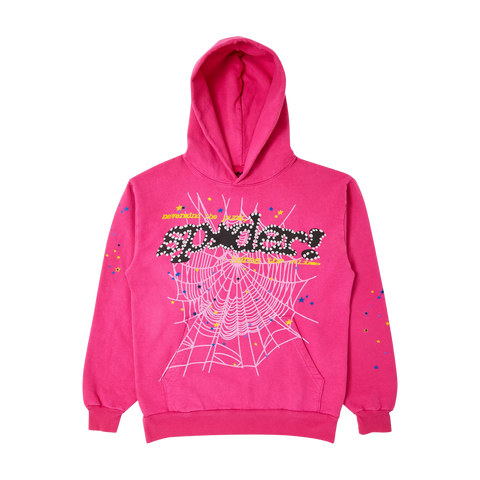 Sp5der P*nk V2 Hoodie Pink