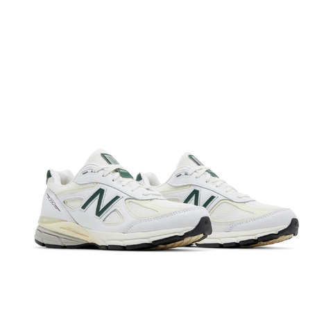 New Balance 990v4 MiUSA White Green