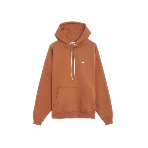 Nike Solo Swoosh Fleece Hoodie Brown